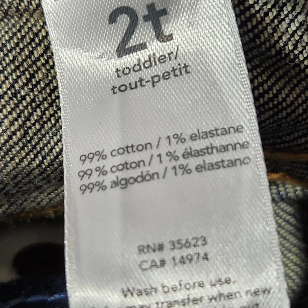 Carter's NWT Blue Skinny Fit Adjustable Waist Jeans Size 2T